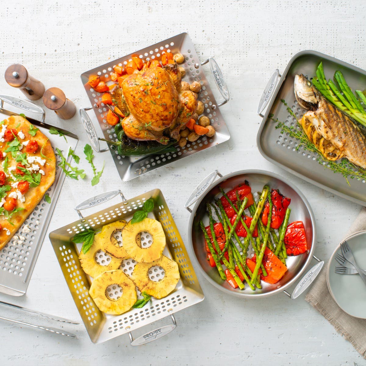 All clad bbq set shop