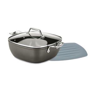 5-Qt. Simmer & Stew Square Pan W/Lid / Nonstick / Essentials - Second Quality